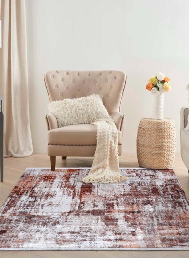 ميرينوس سجادة أرضية عصرية من مجموعة سوندوس البني/الأبيض 140 x 200سم - Image 4