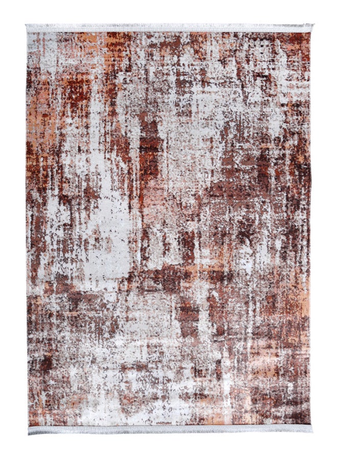 ميرينوس سجادة أرضية عصرية من مجموعة سوندوس البني/الأبيض 140 x 200سم - Image 1