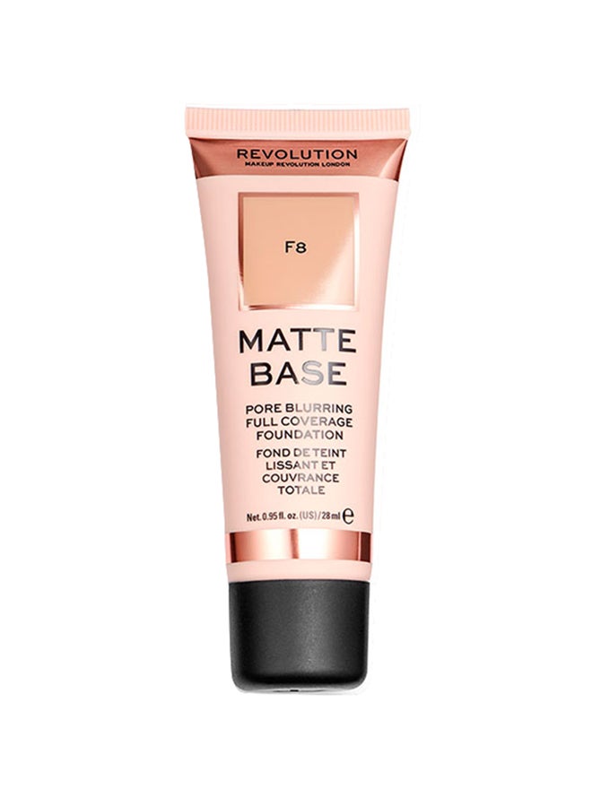Matte Base Pore Blurring Full Coverage Foundation F8