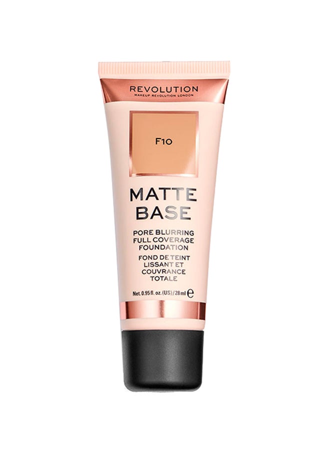 REVOLUTION - Matte Base Foundation F10 - Image 1