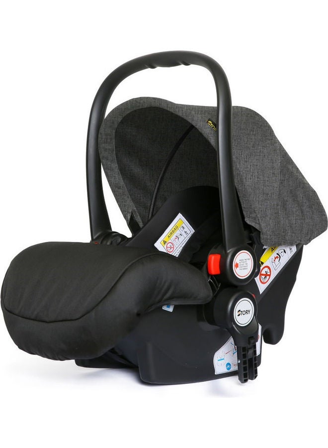 3 In1 Pram Stroller Sleeping Bassinet And Extra Wide Seat With Wide Canopy, Spill Proof Mat - Black - v1633861744/N51291965A_5