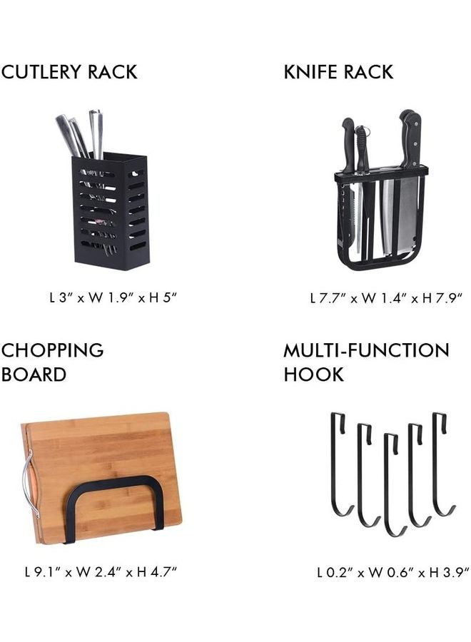 AIWANTO Over Sink Dish Drying Rack Organizer Black 6.4kg - Image 4