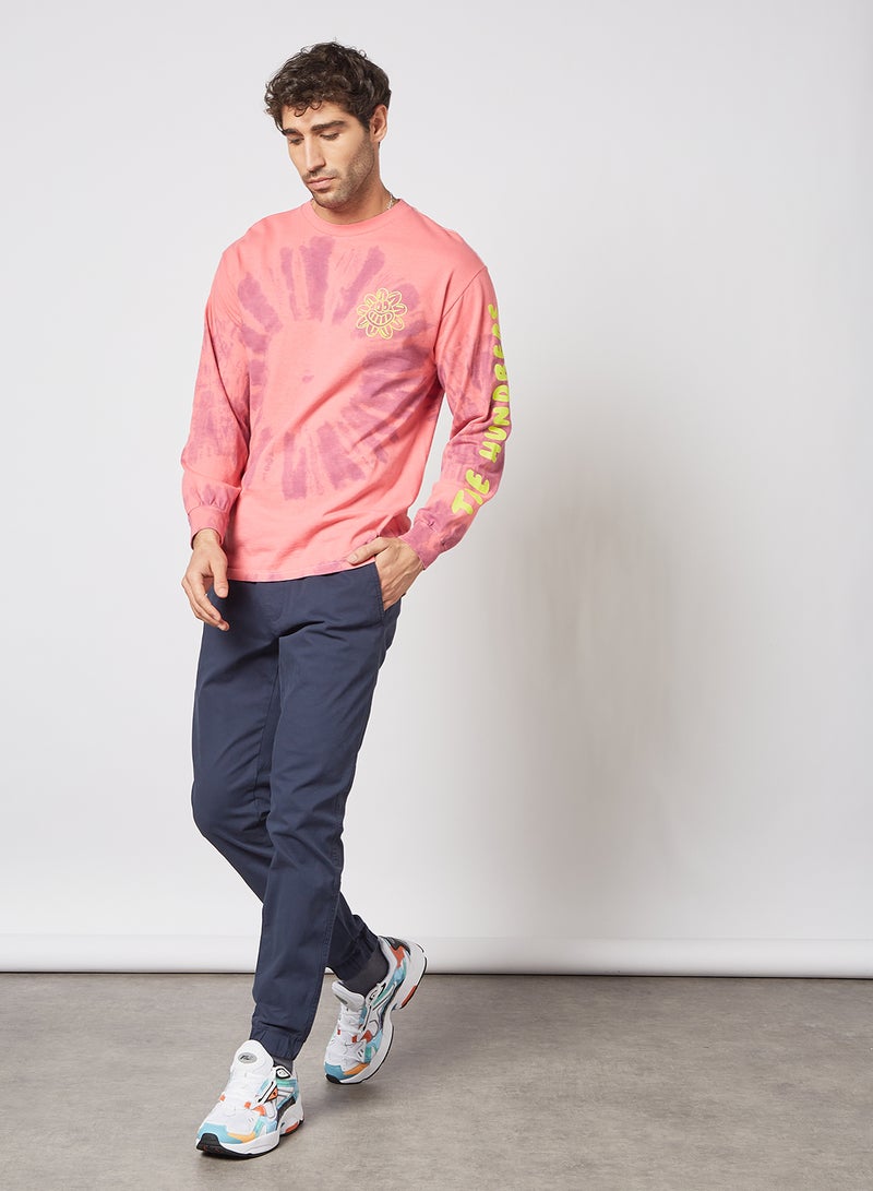The Hundreds Purify & Destroy Long Sleeve T-Shirt Pink  - Image 3