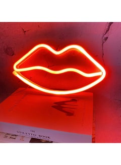 Salla LIP Pattern Neon LED Light Red 26x14cm  - Image 4
