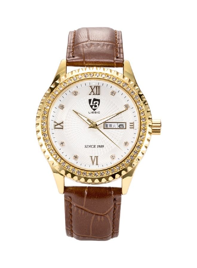 LIEBIG Men's Tyrant Leather Analog Watch - Image 1