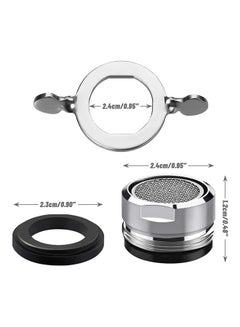 Generic 10-Piece Faucet Aerator Bubbler Filter Silver 34x1.2cm  - Image 3
