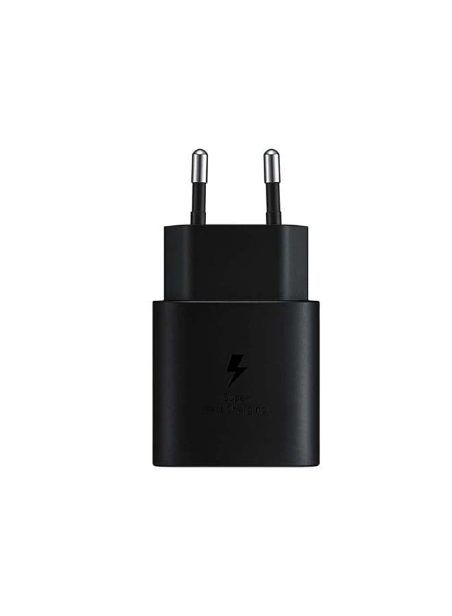 سامسونج محول شحن USB-C فائق السرعة بتقنية PD أثناء التنقل بقدرة 25 وات (مقبس أوروبي) أسود  - Image 4