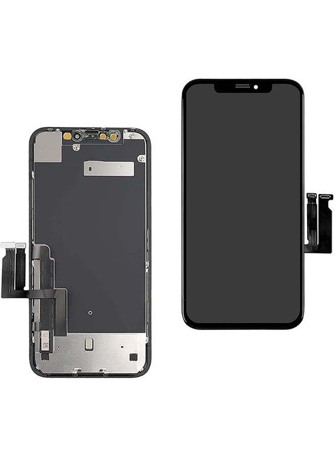 شاشة LCD بديلة لهاتف آيفون XR لون أسود.