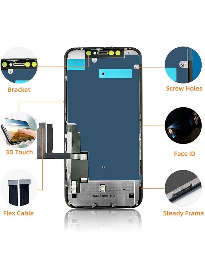 Phoni - LCD Screen Replacement For iPhone XR Black - Image 1