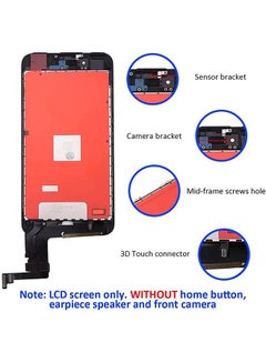 Phoni LCD Screen Replacement For iPhone 7 Plus Black  - Image 3
