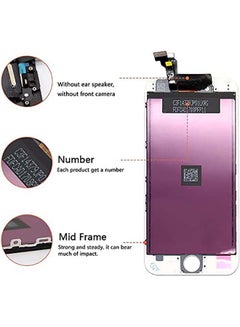 Phoni LCD Screen Replacement For iPhone 6 White  - Image 2
