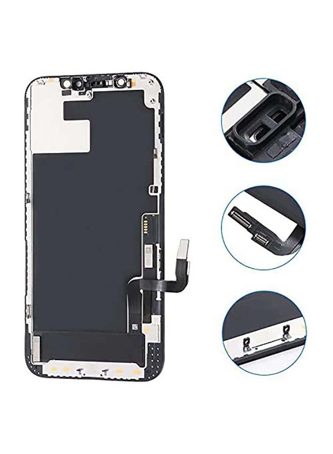 Phoni - LCD Screen Replacement For iPhone 12 Pro Max Black - Image 1