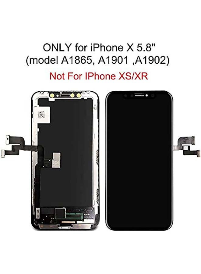 Phoni - LCD Screen Replacement For iPhone X Black - Image 1