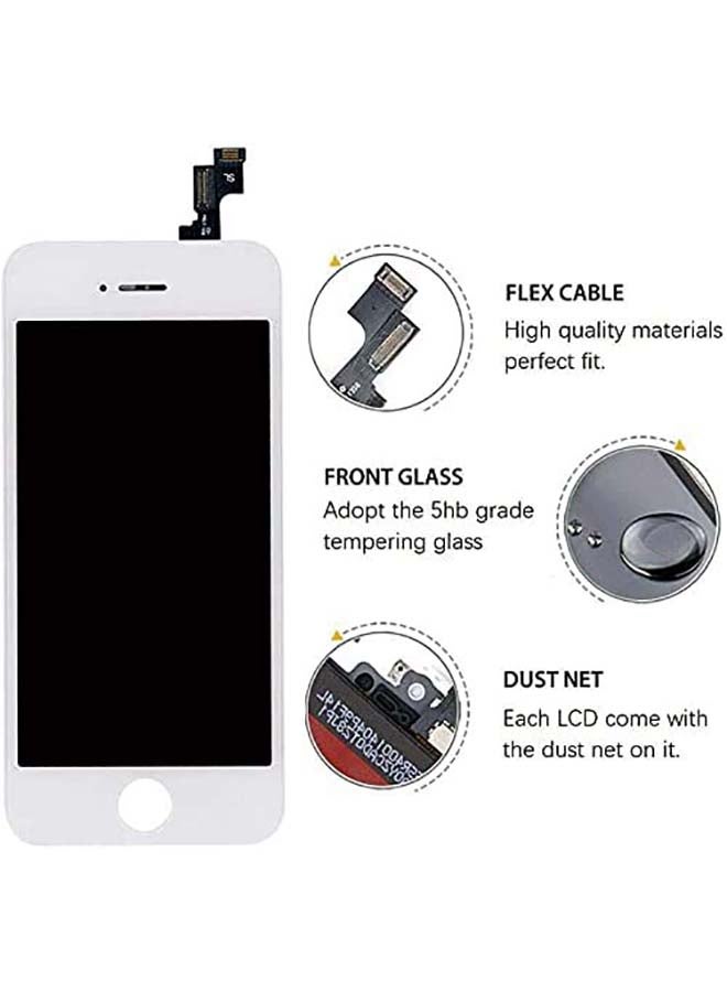 Phoni LCD Screen Replacement For iPhone 5S/SE White  - Image 2