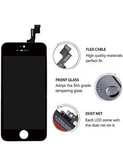 Phoni LCD Screen Replacement For iPhone 5S/SE Black  - Image 2