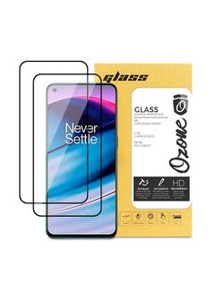 2 Pack Tempered Glass Screen Protector for OnePlus Nord CE 5G Black
