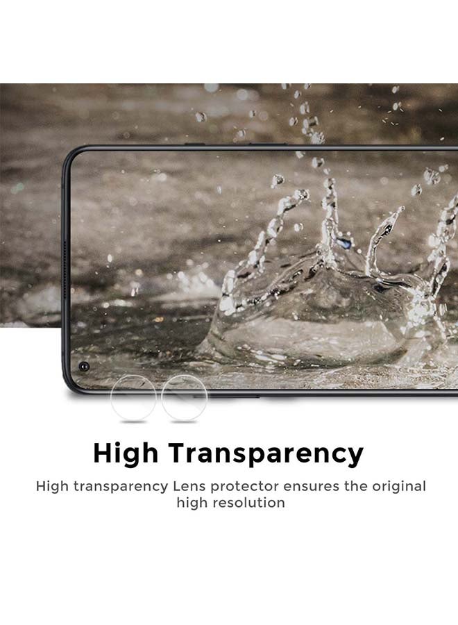 O Ozone - Pack of 2 Camera Lens Protector For OnePlus 9R Clear - Image 1