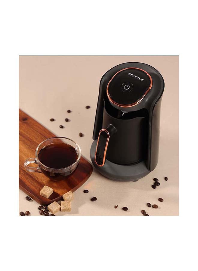 KRYPTON Turkish Coffee Maker, 4 Cups Brewing Capacity 600 W KNCM6322 Black - Image 2
