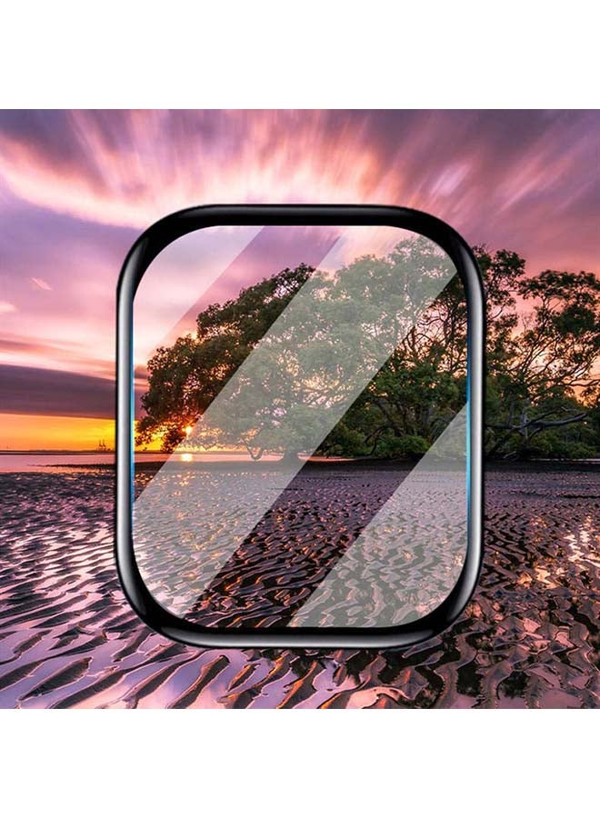 TWEGGON - Full Cover Screen Protector 3pcs  For Apple Watch Series 8 & 7 45mm Black/Clear - Image 1