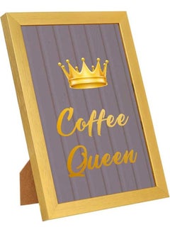 LOWHA Coffee Queen Wall Art Multicolour 23x33cm  - Image 1