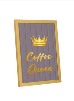 LOWHA Coffee Queen Wall Art Multicolour 23x33cm  - Image 4