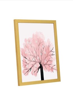 LOWHA Wall Art Tree For Home decor Gold/Pink/White 23x33cm  - Image 4