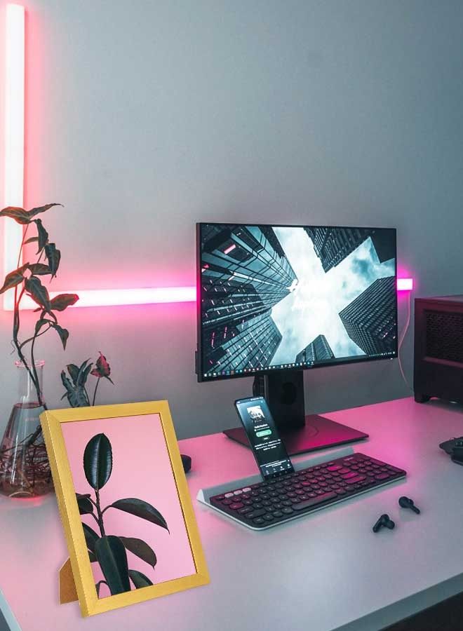 LOWHA Wall Art Rubber Plant For Home Decor Multicolour 23x33cm - Image 2