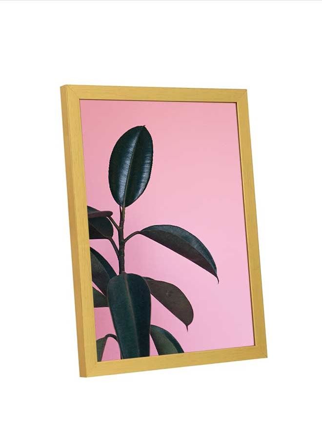 LOWHA Wall Art Rubber Plant For Home Decor Multicolour 23x33cm - Image 4
