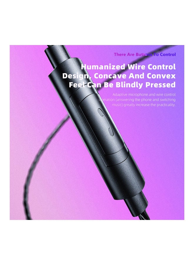 QKZ AK6 Pro Wired Headphones Dynamic Music Earphone Detachable Headphone Cable Ear Hook Sports Headset Earbuds In-line Control with Mic 3.5mm Black  - Image 2