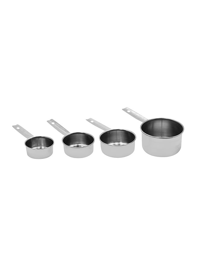RAJ 4-Piece Measuring Cup Set Silver Cup 1 (60), Cup 2 (80), Cup 3 (125), Cup 4 (250)ml  - Image 3