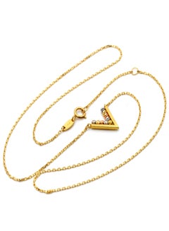 Gold Zone 18K Real Gold 3 Color V Ball Necklace  - Image 3
