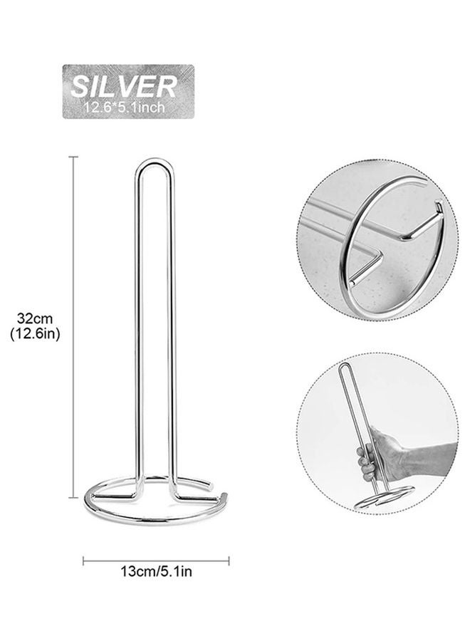 Kitchen Roll Holder Silver 32x13cm  - Image 2