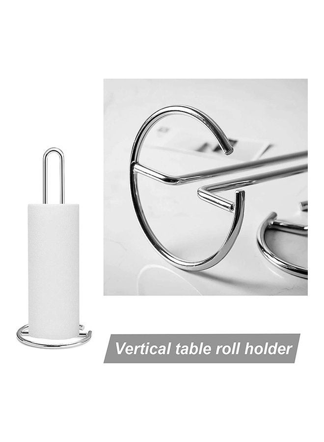 Kitchen Roll Holder Silver 32x13cm  - Image 3