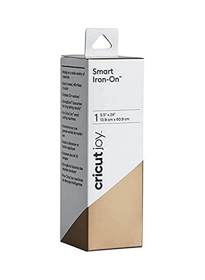 Cricut Joy Smart Iron-On 14x60cm (Gold) Gold - Image 1