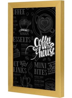 LOWHA Coffee House For Home Decor Black/White/Gold 23x33cm  - Image 3