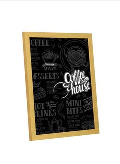 LOWHA Coffee House For Home Decor Black/White/Gold 23x33cm  - Image 4
