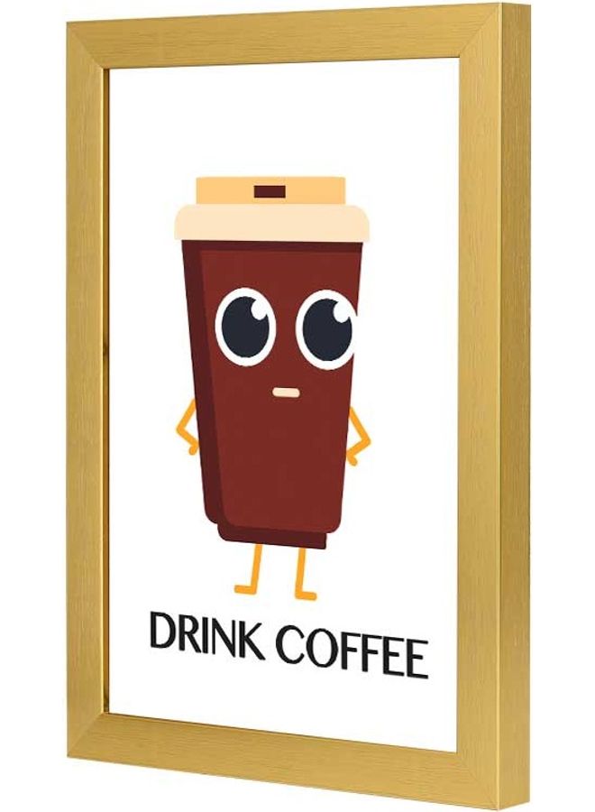 LOWHA Wall Art Drink Coffee For Home Décor Multicolour 23x33cm - Image 3