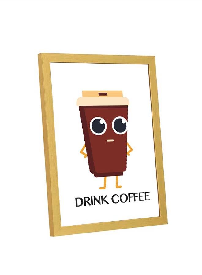 LOWHA Wall Art Drink Coffee For Home Décor Multicolour 23x33cm - Image 4