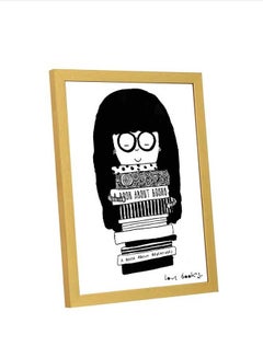 LOWHA Wall Art Love Books For Home Decor Gold 23x33cm  - Image 4