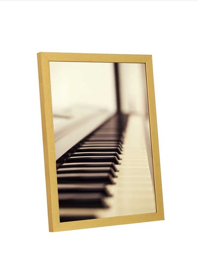 LOWHA - Wall Art Macro Photo Of Piano Keys For Home Decor Multicolour 23x33cm - Image 1
