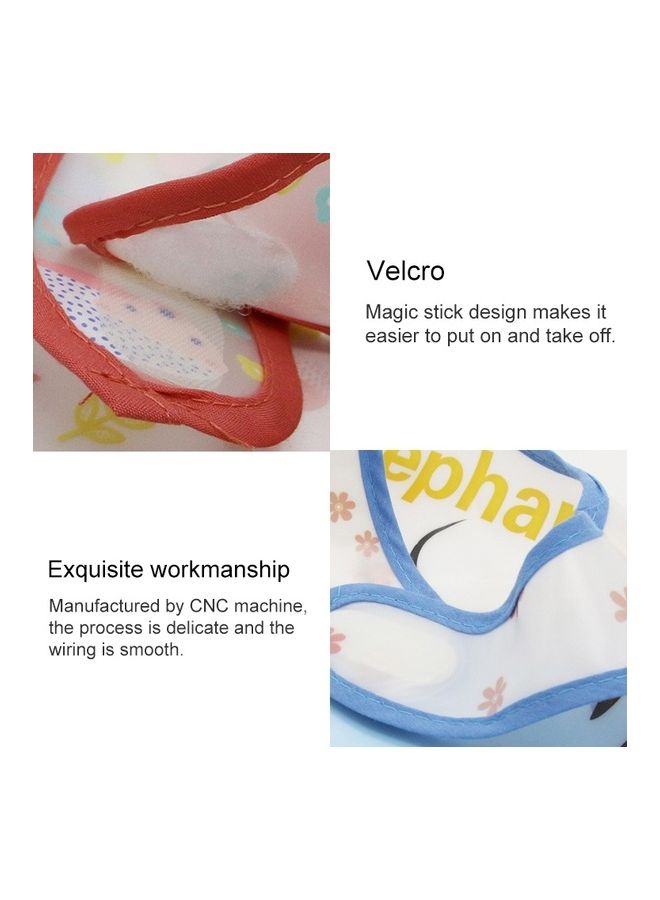 ماستون طقم مرايل أطفال من البلاستيك مضادة للماء وقابلة للتعديل بطبعة رسومات كرتونية مكون من 5 قطع - Image 4