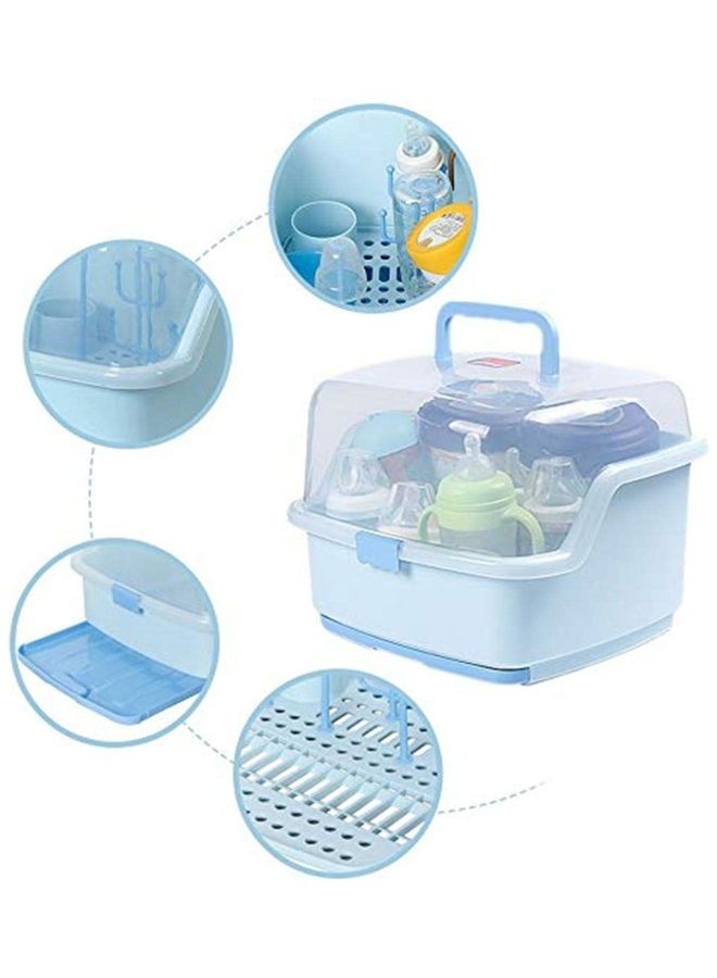 AIWANTO Baby Bottle Drying Rack With Anti Dust Storage Box  - Image 3