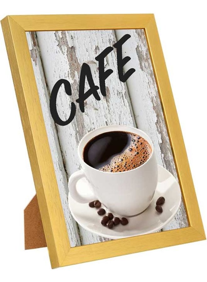 LOWHA Cafe Wall Art For Home Décor Multicolour 23x33cm - Image 1