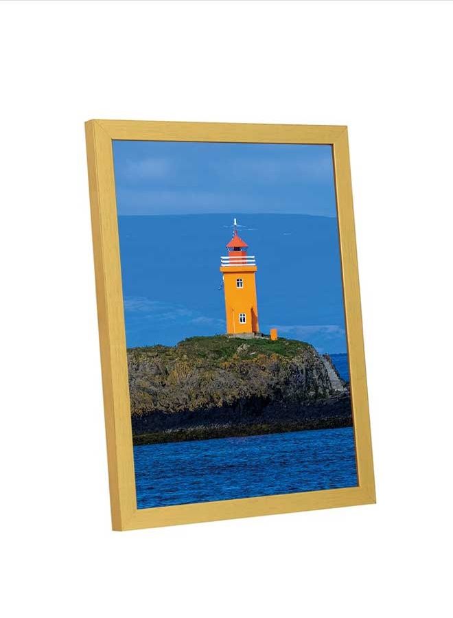 LOWHA Lighthouse Near Body Of Water Wall Art Multicolour 23x33cm - Image 4