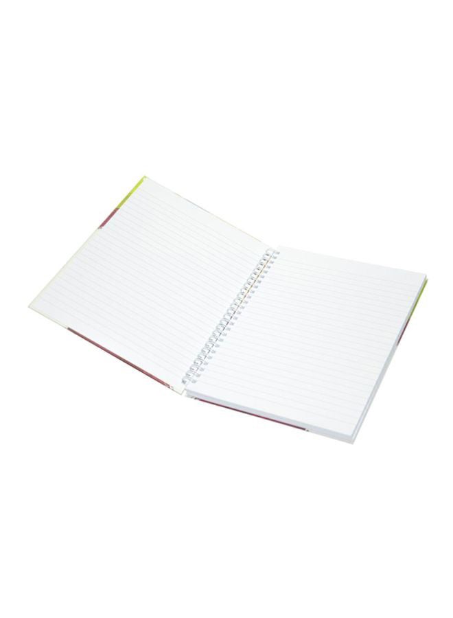 FIS 5-Piece Hard Cover Spiral Notebook Set Red/Green/Yellow - Image 2