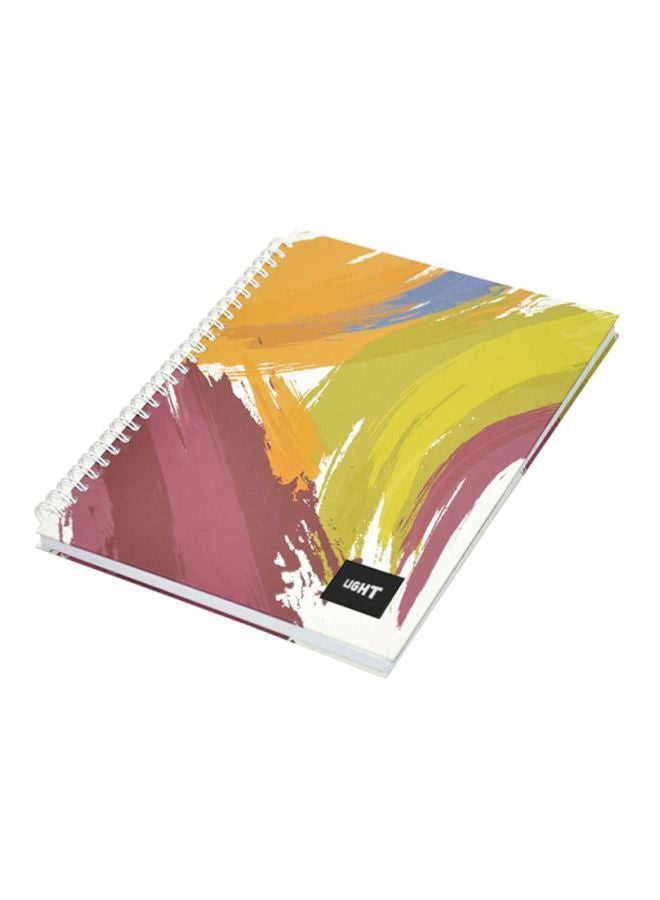 FIS 5-Piece Hard Cover Spiral Notebook Set Red/Green/Yellow - Image 3