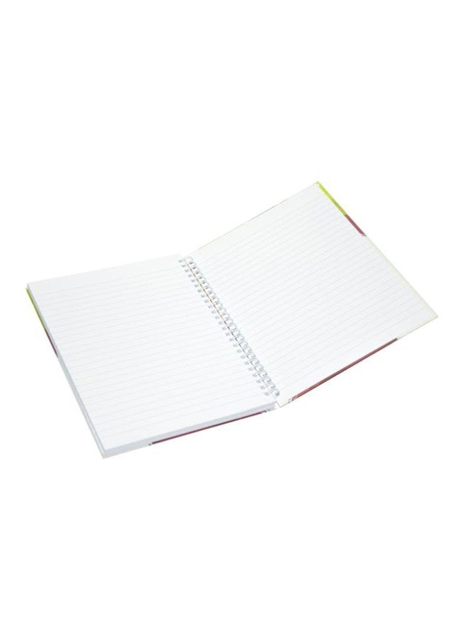 FIS 5-Piece Hard Cover Spiral Notebook Set Red/Green/Yellow - Image 5