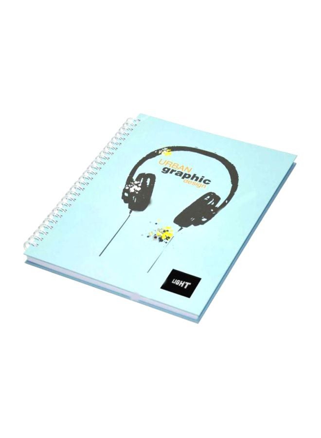 إف اي أس  طقم دفاتر ملاحظات حلزوني بغلاف صلب مكون من 5 قطع أسود/أزرق - Image 3