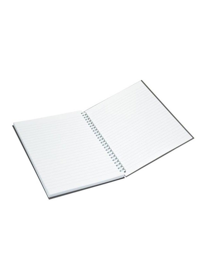 إف اي أس  دفتر ملاحظات خفيف بسلك وغلاف صلب مقاس A5 من 5 قطع، من 100 صفحة رمادي / أصفر - Image 5