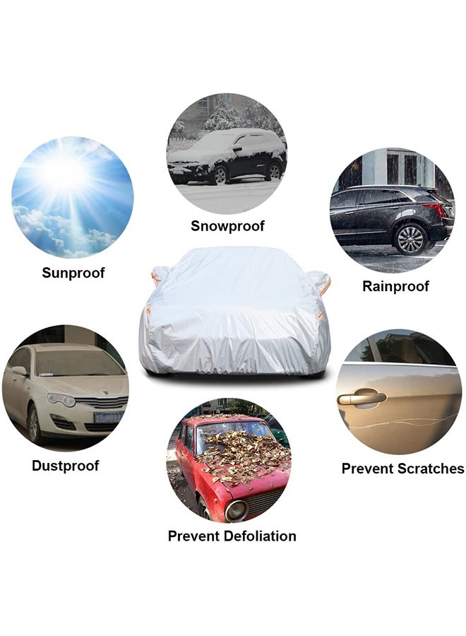 Eworld Waterproof Sun Protection Full Car Cover For Audi Q7 2015-11 - Image 5